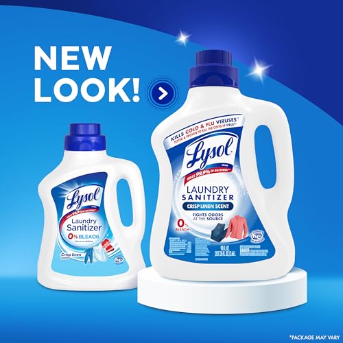 Lysol Laundry Sanitizer Additive, Bacteria-Causing Laundry Odor Eliminator, Detergent Additive