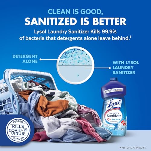 Lysol Laundry Sanitizer Additive, Bacteria-Causing Laundry Odor Eliminator, Detergent Additive