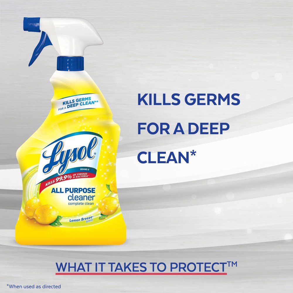 Lysol All Purpose Cleaner Spray, Lemon Breeze, 32oz