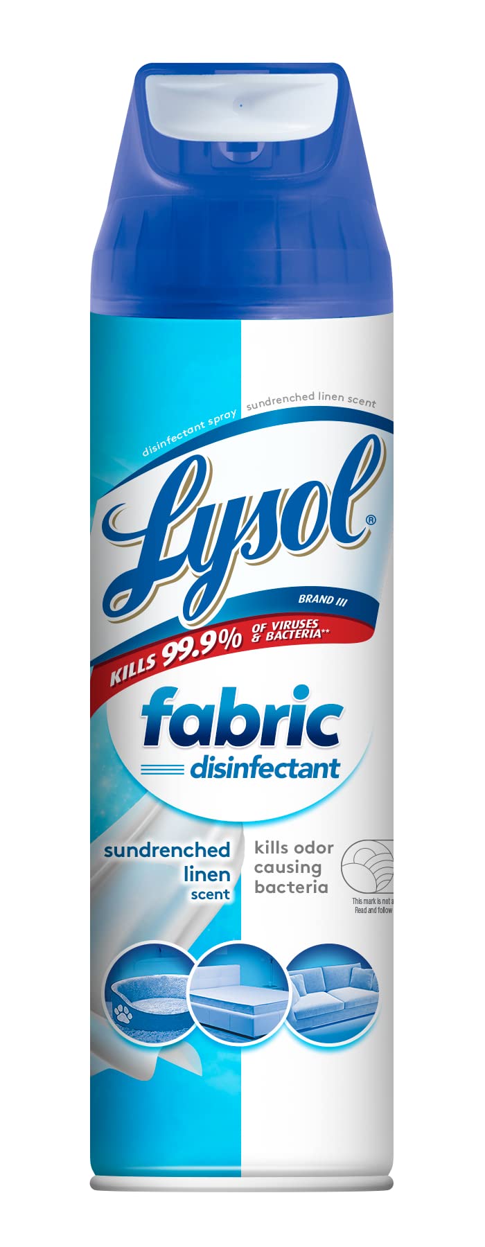 Lysol Fabric Disinfectant Spray, Sanitizing and Antibacterial Spray, For Disinfecting and Deodorizing Soft Furnishings