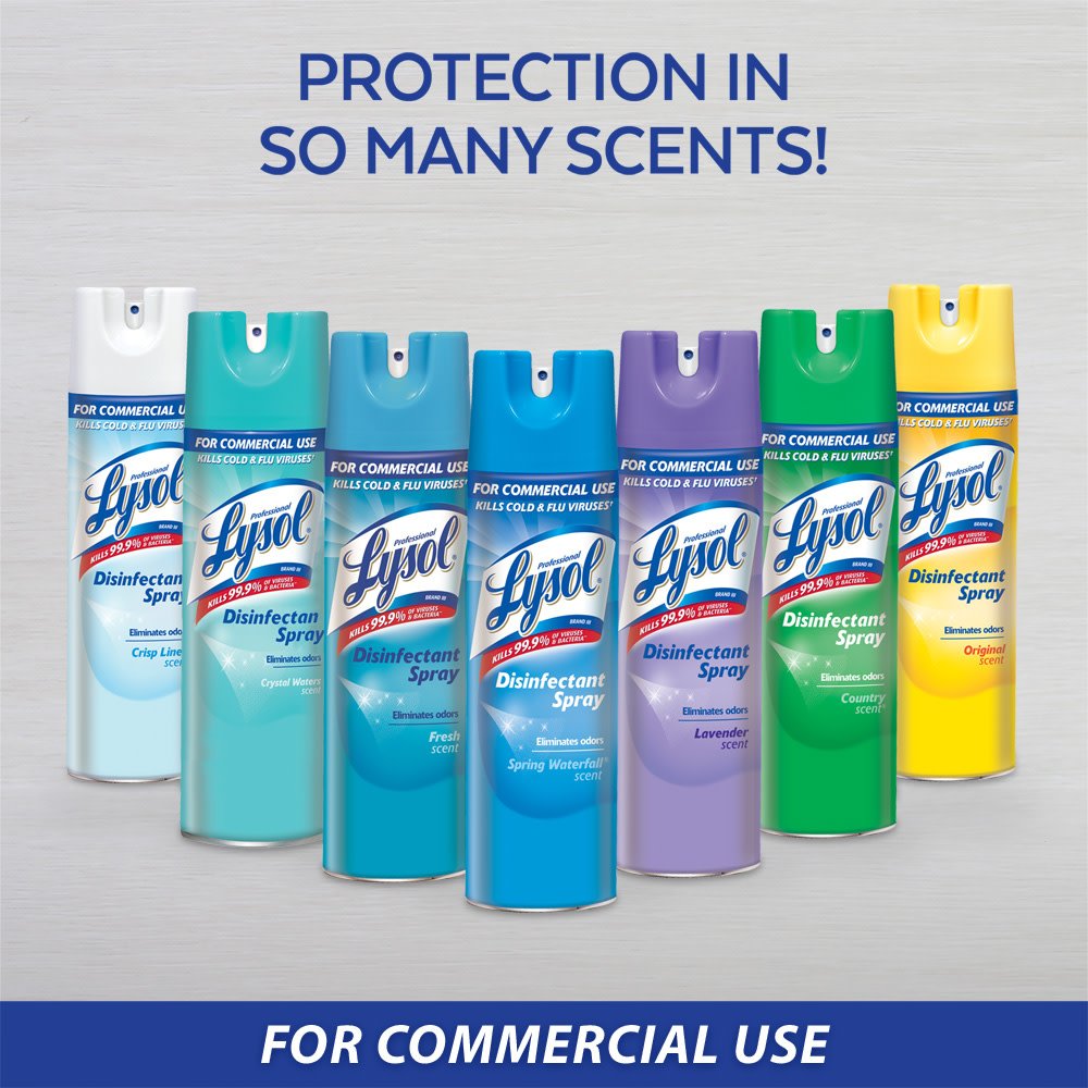 Lysol Disinfectant Spray, Sanitizing and Antibacterial Spray, For Disinfecting and Deodorizing
