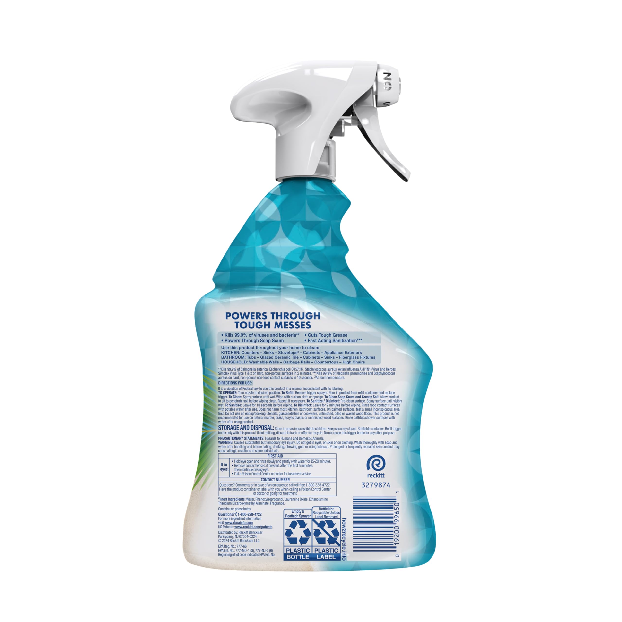 Lysol All Purpose Cleaner Spray, Multi-Purpose Disinfecting Spray, Kitchen & Bathroom Cleaner