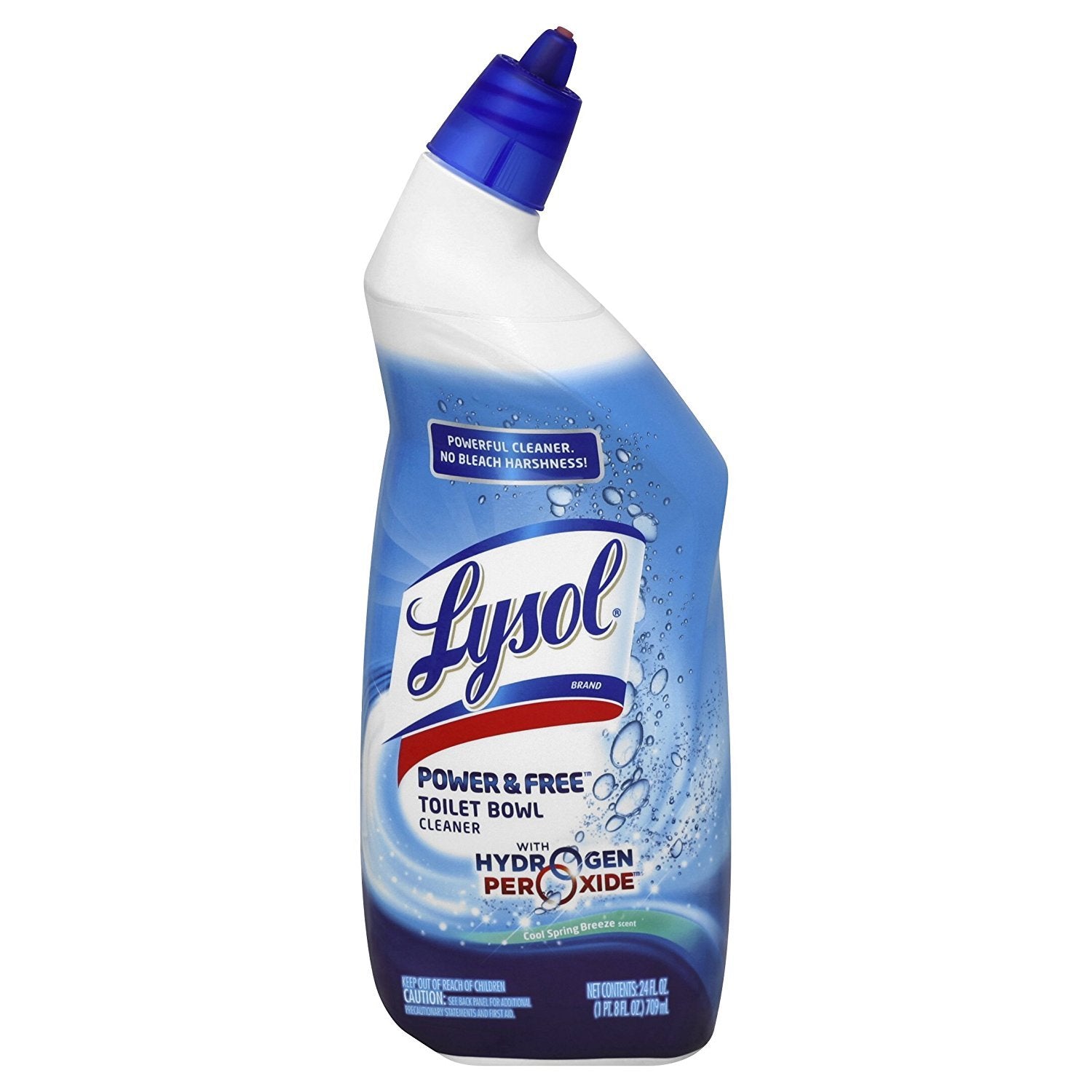 Lysol Toilet Bowl Cleaner Gel, for Cleaning and Disinfecting, Bleach Free, Ocean Fresh Scent, 24oz