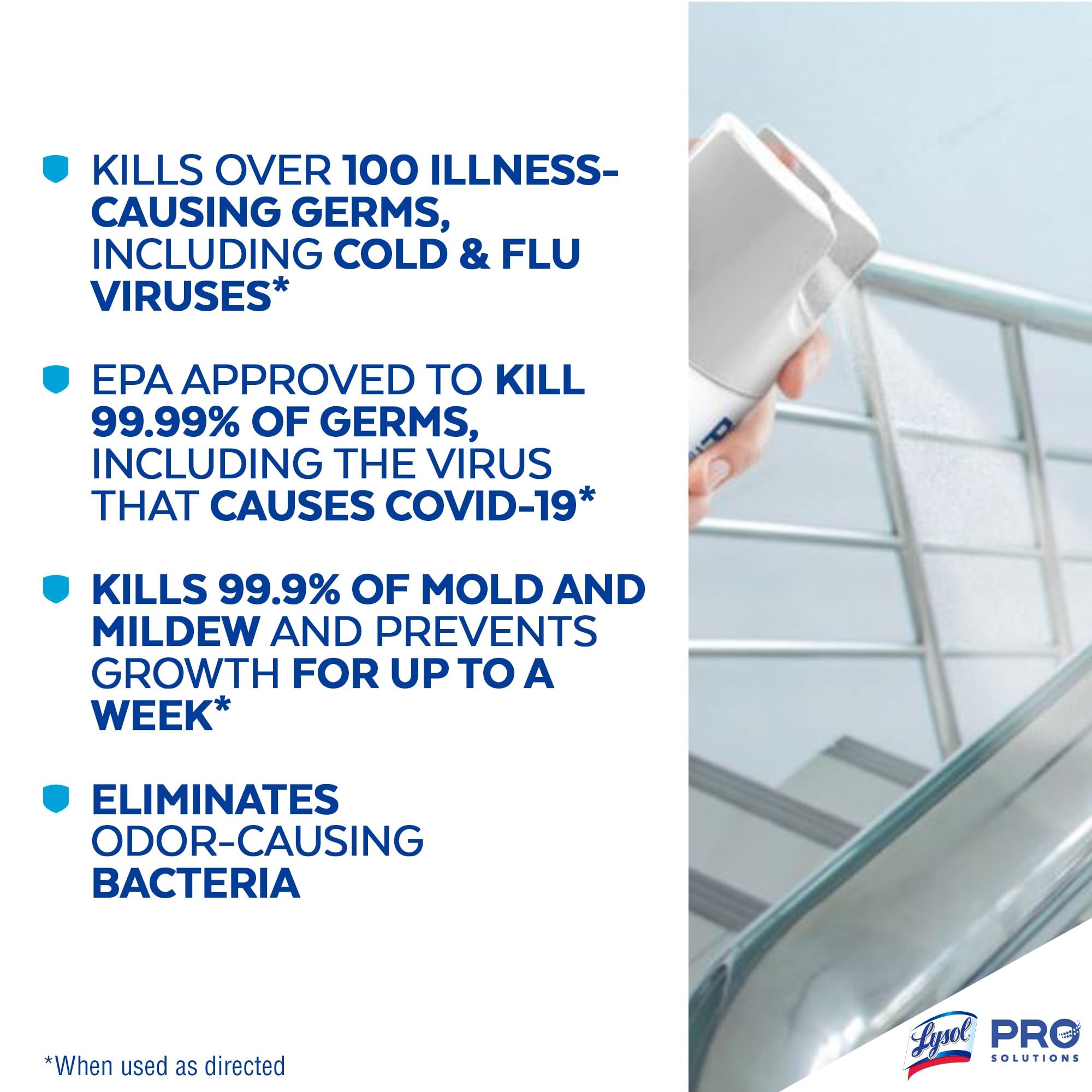 Lysol Disinfectant Spray, Lemon Breeze, 19oz, Clear