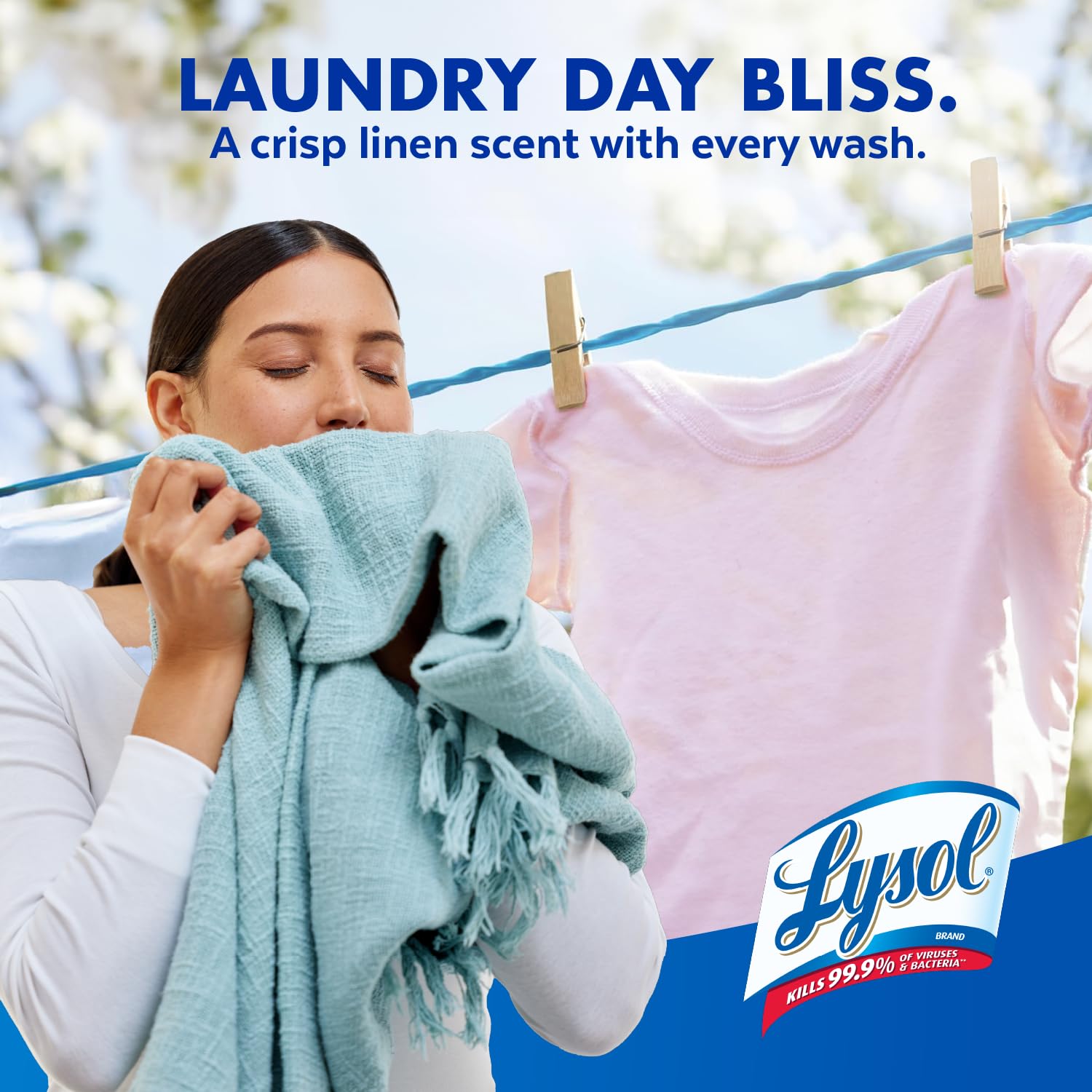 Lysol Laundry Sanitizer Additive, Bacteria-Causing Laundry Odor Eliminator, Detergent Additive