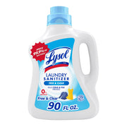 Lysol Laundry Sanitizer Additive, Free & Clear, Free from Fragrance and Dyes, 0% Bleach Laundry Sanitizer