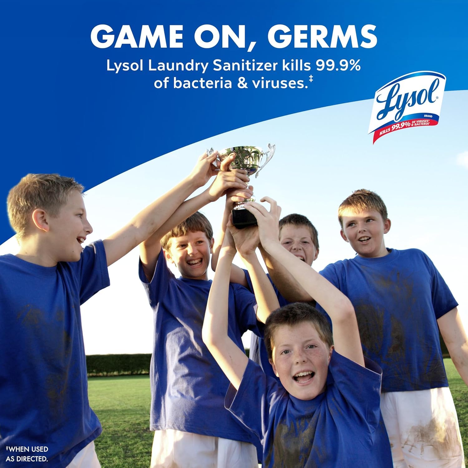 Lysol Laundry Sanitizer Additive, Bacteria-Causing Laundry Odor Eliminator, Detergent Additive