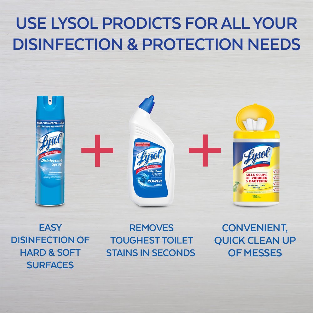 Lysol Disinfectant Spray, Sanitizing and Antibacterial Spray, For Disinfecting and Deodorizing
