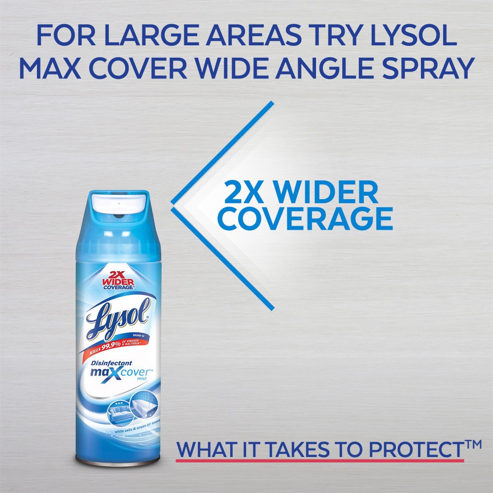 Lysol Sanitizing and Antibacterial Spray for Disinfecting & Deodorizing, Crisp Linen, 12.5 Fl Oz