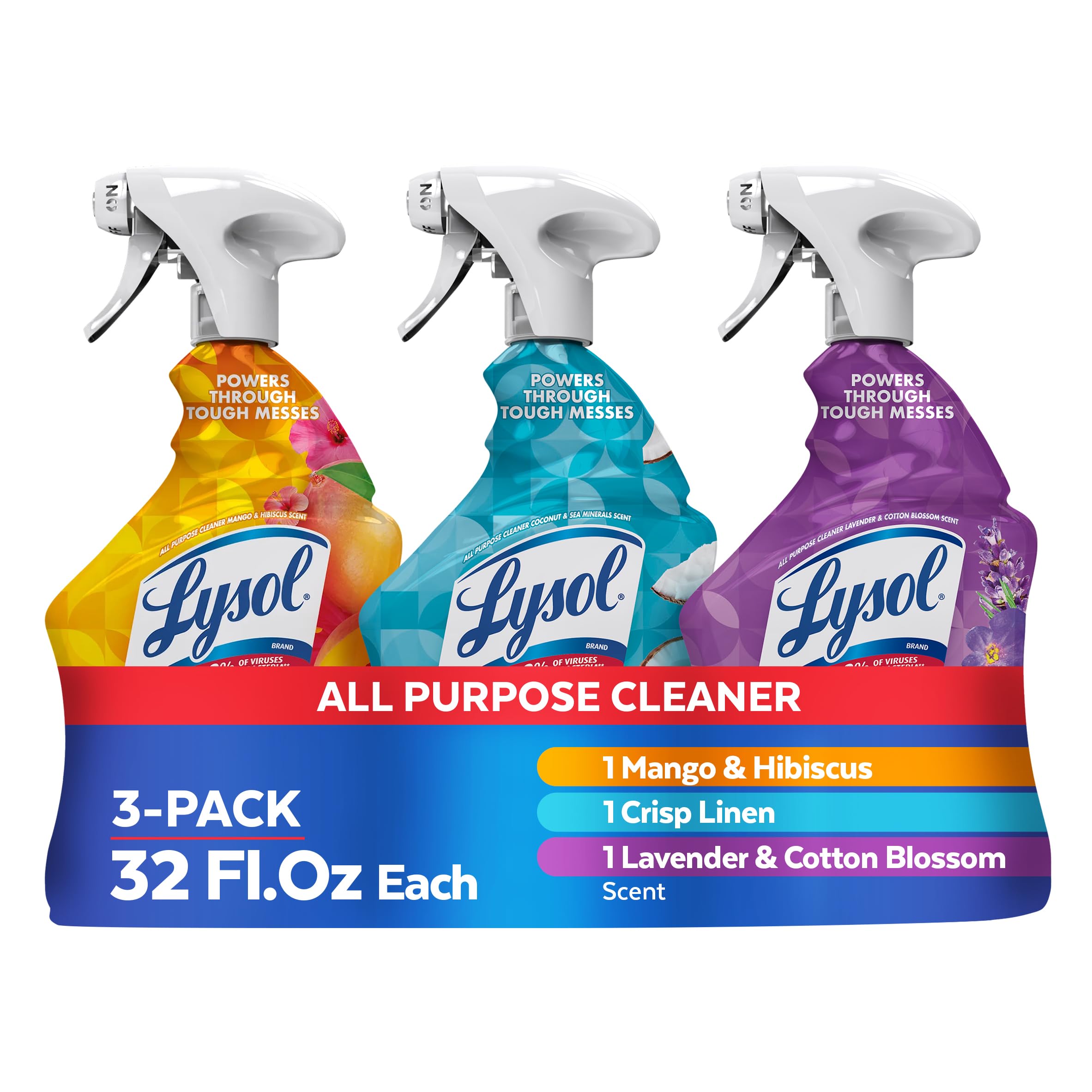 Lysol All Purpose Cleaner Spray, Multi-Purpose Disinfecting Spray, Kitchen & Bathroom Cleaner