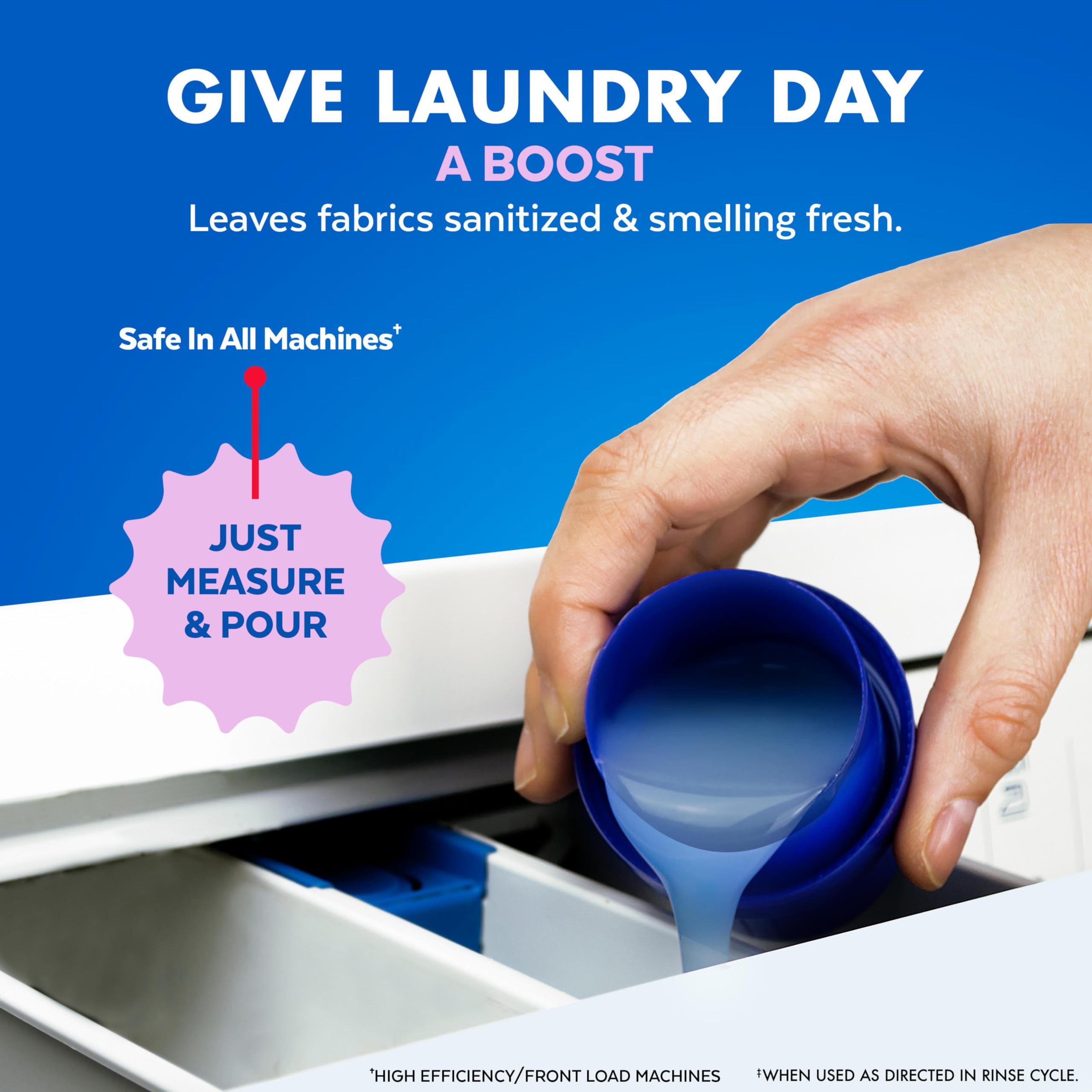 Lysol Laundry Sanitizer Additive, Bacteria-Causing Laundry Odor Eliminator, Detergent Additive