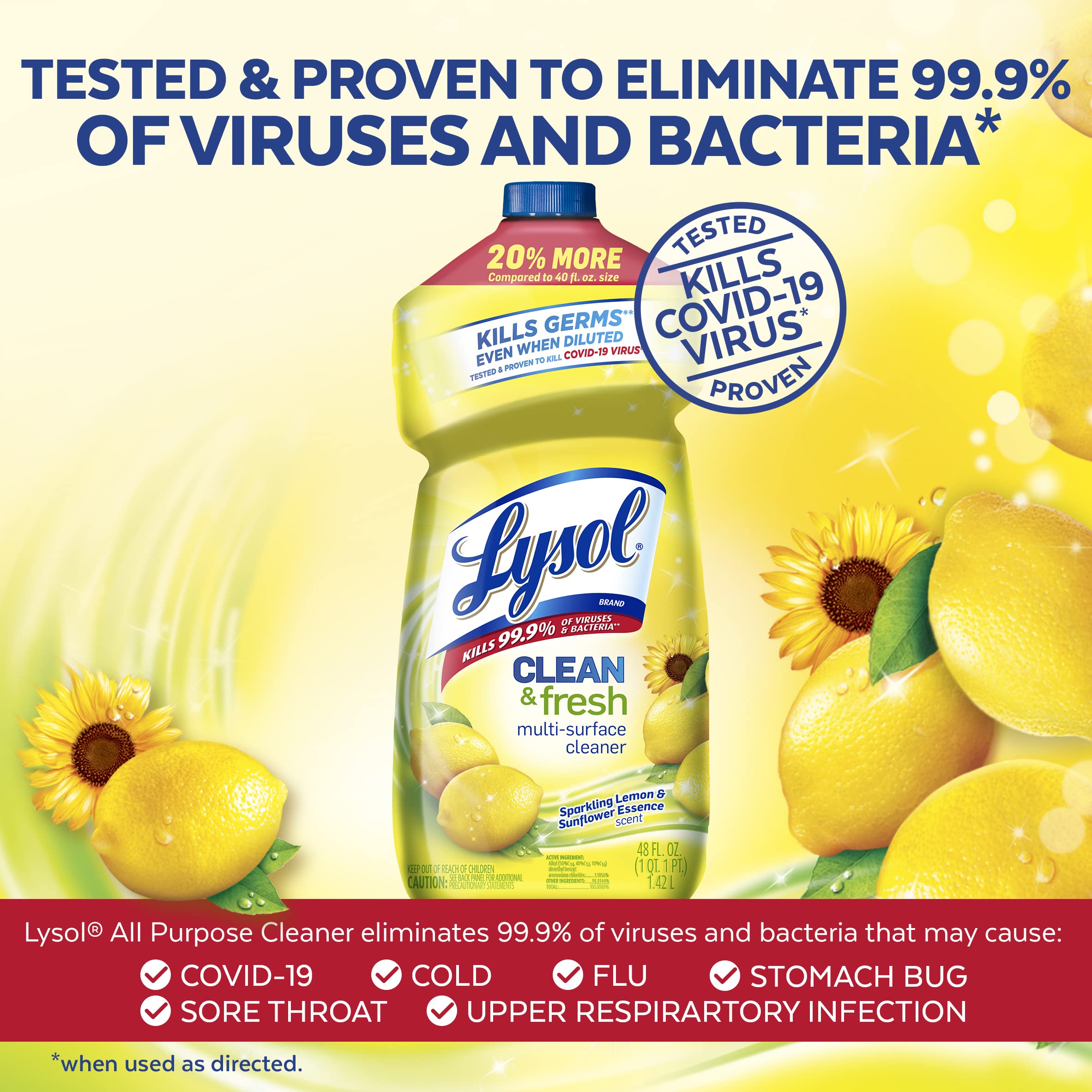 Lysol Multi-Surface Cleaner, Sanitizing and Disinfecting Pour