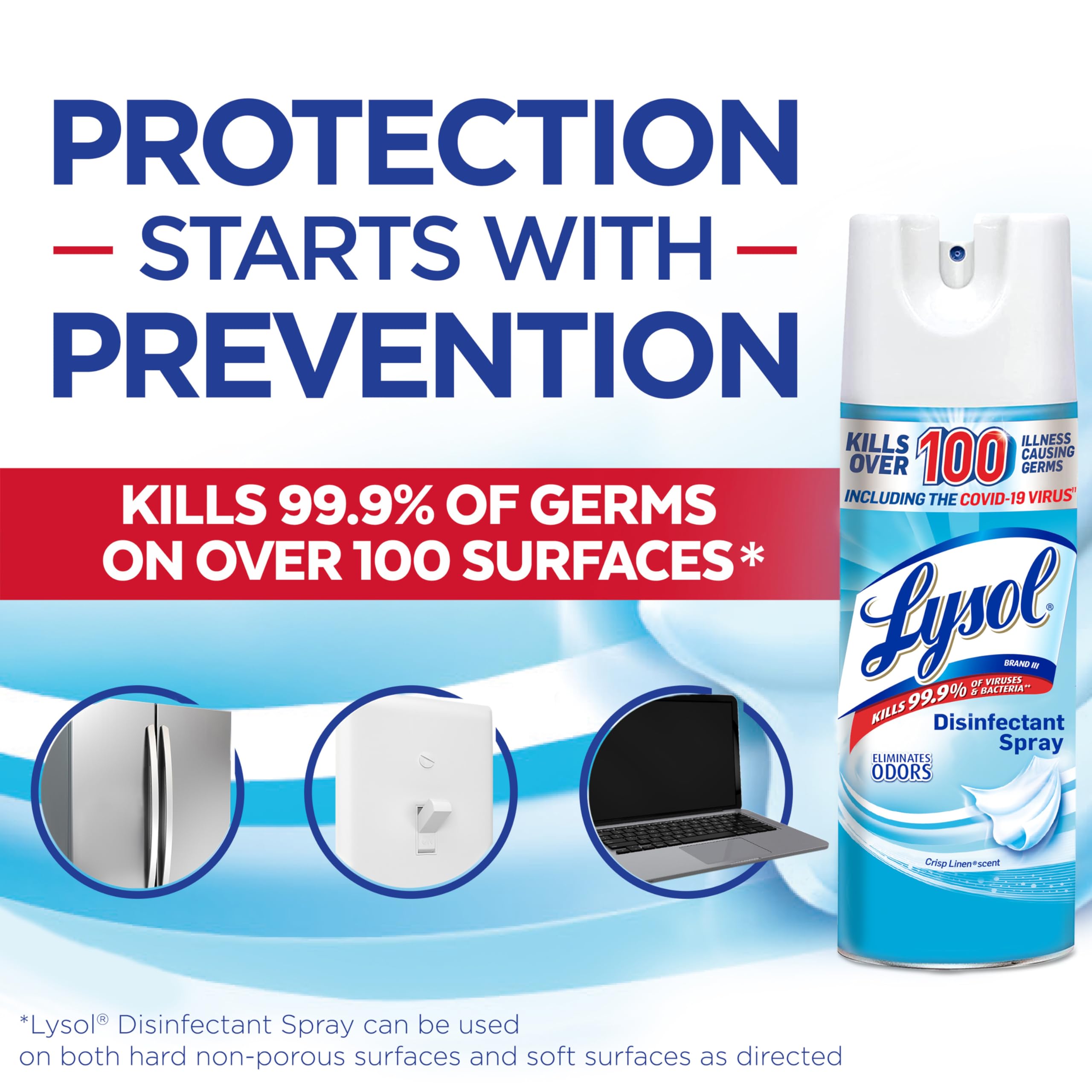 Lysol Disinfectant Spray, Sanitizing and Antibacterial Spray, For Disinfecting and Deodorizing