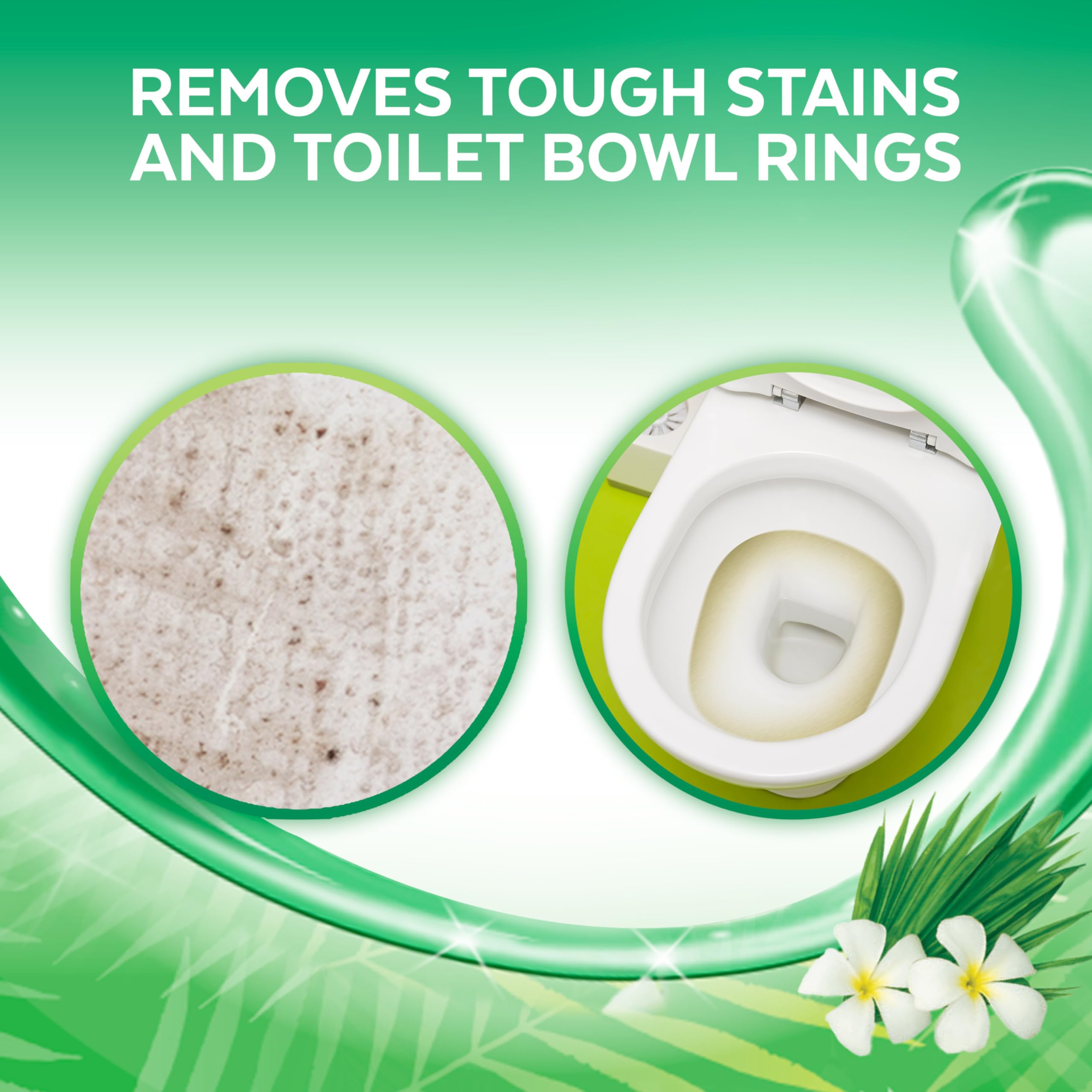 Lysol Toilet Bowl Cleaner Gel, For Cleaning and Disinfecting, Bleach Free, Ocean Fresh Scent, 24oz (Pack of 2)