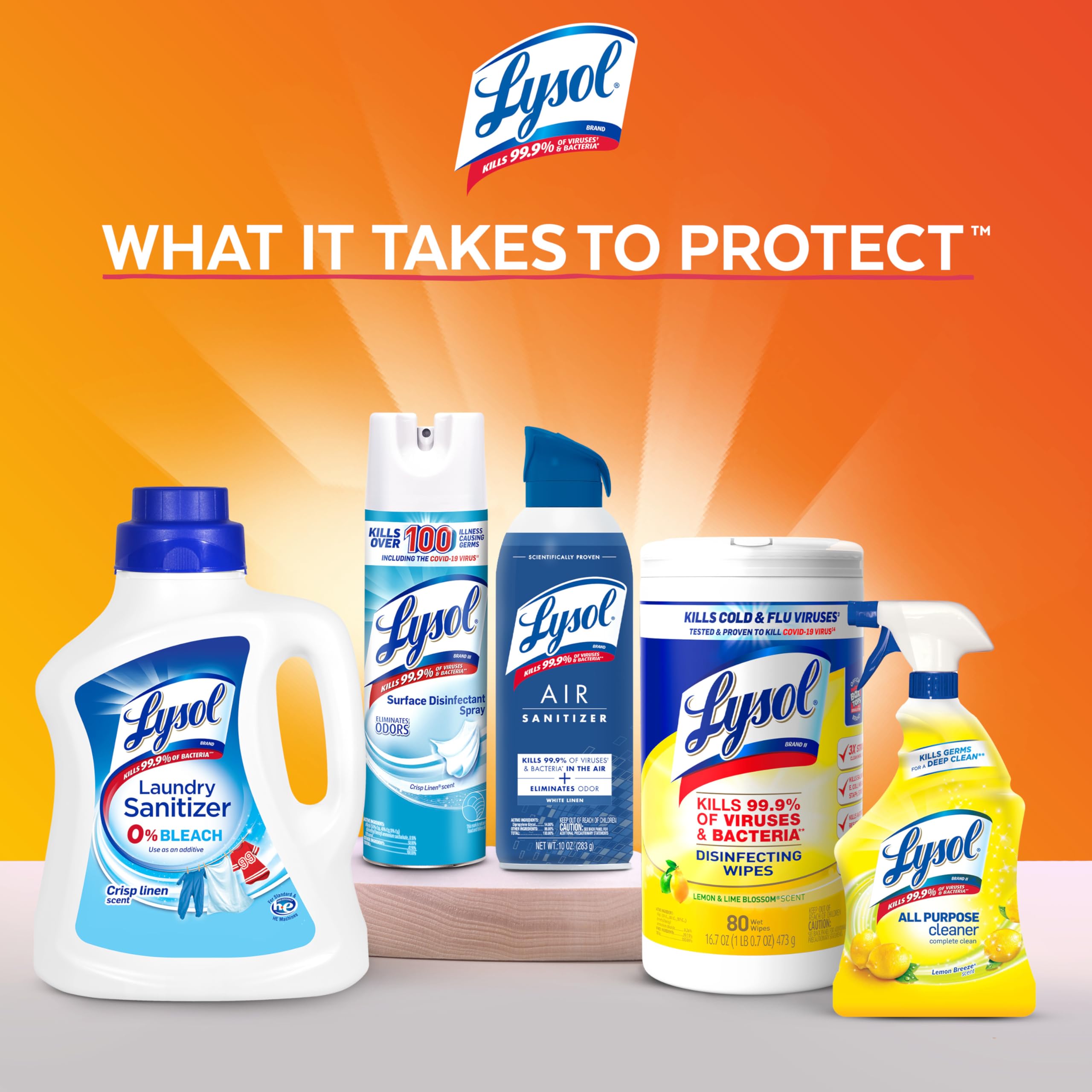 Lysol All Purpose Cleaner Spray, Multi-Purpose Disinfecting Spray, Kitchen & Bathroom Cleaner