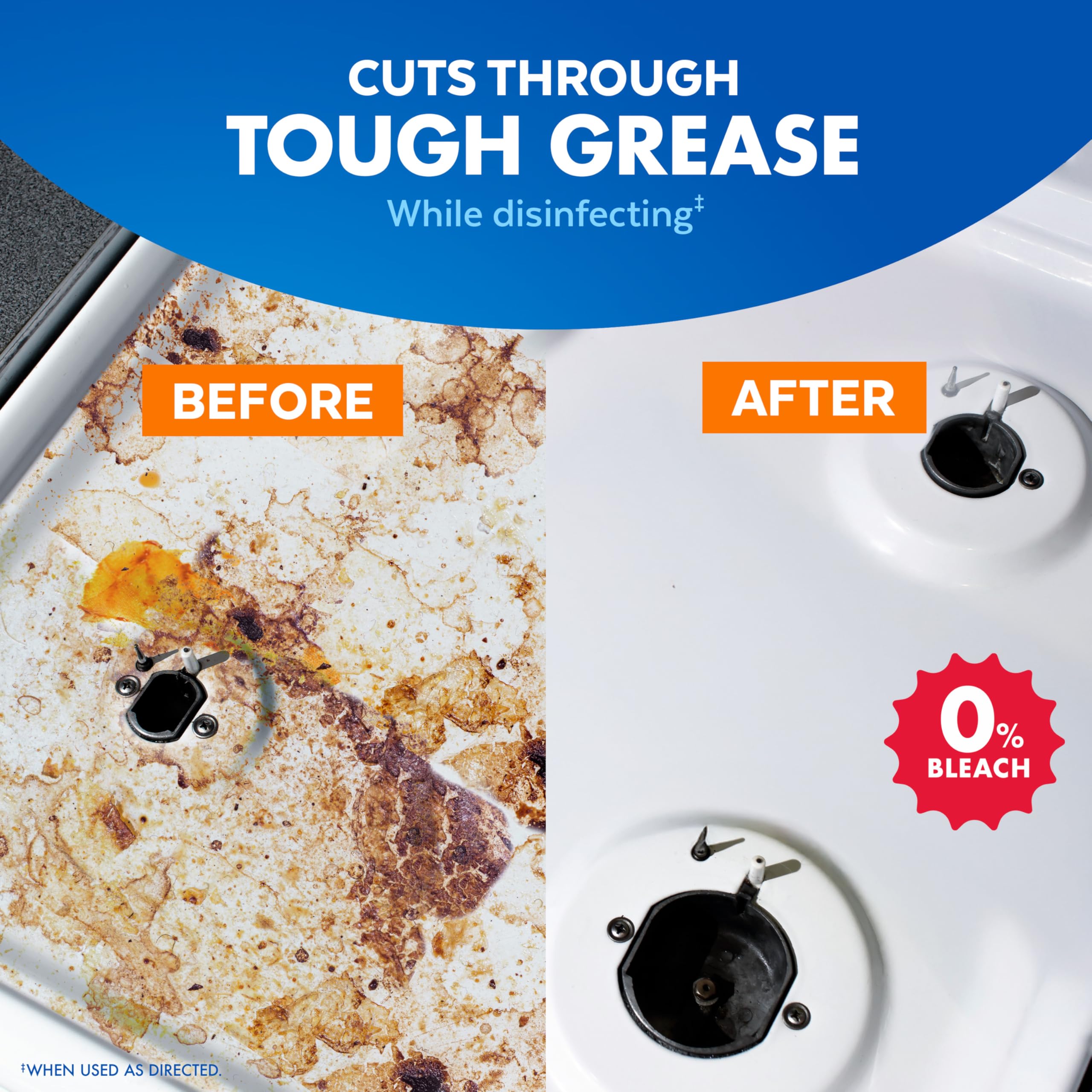 Lysol Pro Kitchen Spray Cleaner and Degreaser, Antibacterial All Purpose Cleaning Spray for Kitchens, Countertops, Ovens, and Appliances